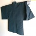 KIMONO & HAORI BLEU-VERT EN SOIE STRUCTURÉE 009-231 (M)